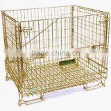 International Collapsible Warehouse Cage Foldable Metal Wire Container