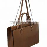 Men Genuine Leather Zipper Laptop Black Messenger Bag thumbnail-4