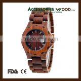 Wrist Watch Man or Woman Wooden Watches Red Sandalwood thumbnail-2