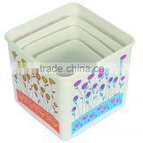 New Hot 4Pcs High Quality Squareness Microwave Plastic Food Storage/Microwave Storage Container Box thumbnail-3