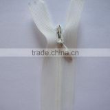 #3 Invisible zipper with lace tape closed end auto lock