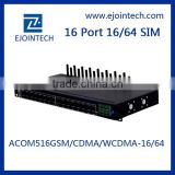 16 ports GSM VOIP Gateway Auto IMEI Changeable bcm68380 home gateway unit
