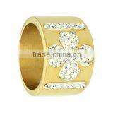 Plain Gold Navy Zicon Stone Ring Design for Couples thumbnail-4