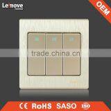 Woven Gold Finish Data Outlet Internet Socket Computor Wall Socket thumbnail-2