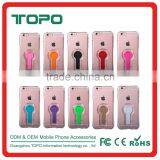 360 Degree Round Plastic Bracket Transparent Tpu Back Cover Cell Phone Accessory Case For Apple Iphone 6 6S Plus thumbnail-2