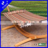 2 Person Outdoor wooden quilted hammock bed