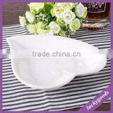 Cheap White Hotel Resin Oblong Dish Plate for Sale thumbnail-2