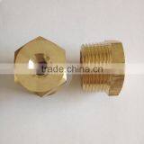 High Quality Pneumatic Brass Bushing 1/8 Female 1/4 Male Thread Reducer Brass Fitting thumbnail-1