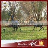 Outdoor Bronze Deer Sculpture for Garden thumbnail-1