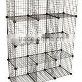 Mini Grid Clothes Organizer, 3-Foot by 4-Foot, Black thumbnail-2