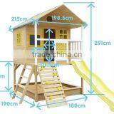 Large Wooden Painted Cubby House Furniture With Slide thumbnail-4