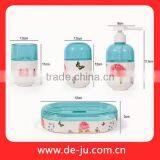Butterfly Printing Resistant Round Luxury Bathroom Accessories thumbnail-2