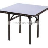 Hot Sale PVC Covered Plywood Square/Round Folding BanquetTable QZ6008 thumbnail-1