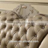 Royal Genuine Leather Sofa Stainless Steel Base Top Grain Leather Sofa SF017 thumbnail-3