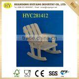 FSC Natural Unfinished Wooden Rocking Chair Toy Wholesale thumbnail-1