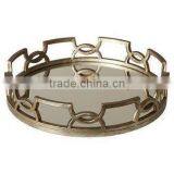 Unique Designer Metal & Glass Tray thumbnail-1