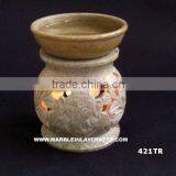 Handcrafted Soapstone Aroma Oil Burner Lamp Decorative thumbnail-1
