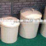 Set of 4 Various Capacity Eco-friendly Pet Food Container/Zinc Metal Storage Canister/Cat/Dog Food Holder Cabinet thumbnail-1