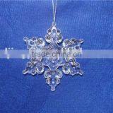 Acrylic Different Style Clear Snowflake for Christmas Snowflake thumbnail-1