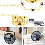 8 Color 4" Steel Structure Wtih Rubber Fan Portable USB Cooling Mini Fan or Air Conditioner Fan thumbnail-6