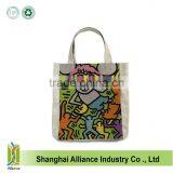 Hot Sale Craft Tote Bags / Custom Design Cotton Linen Shopping Shoulder Bags thumbnail-1
