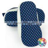 Infant Navy Color And Small Stars Pattern Shoes With Shoelace Baby Girl Shoes Size 13 Wholesale Baby Crib Polyester Shoes thumbnail-3