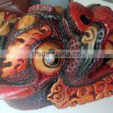 Dragon Mask Wall Hanging Decor Handmade in Nepal thumbnail-3