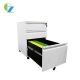 Storage Office Mobile Cabinet With Cushion Small Pedestal Filing Cabinet, 3 Section Slide Way, Fold Key thumbnail-2