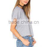 Best Selling Ladies Cut off Mini Raglan Sweatshirt Custom thumbnail-2