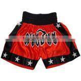 Muay Thai Boxing Short Red Satin thumbnail-1