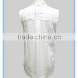 Women Beads Wholesale Plain White Tank Top thumbnail-2