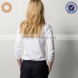 Ladies White Slim Fit t Shirt 140gsm in Bulk thumbnail-2