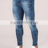Bleach Wash Denim Jeans, Skinny Jean Trousers for Man thumbnail-3