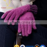 100% mongolian cashmere gloves womens cashmere knitted gloves