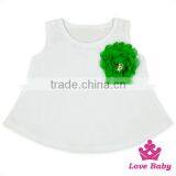 Best Selling Designs Pictures For Children Green Flower&Pants Baby Gril Boutique Clothing thumbnail-2