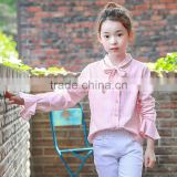 S17589A Girls shirt fashion cotton stripes blouses