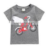 S17510A 2017 Summer Kids Girls T-Shirts Short Sleeve Top Tee Cotton T-Shirts thumbnail-3