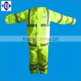 High Reflective Oxford Waterproof Breathable Raincoat Safety Clothes With Pockets thumbnail-4