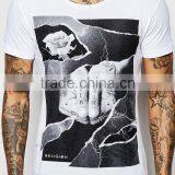 Guangzhou Shandao New Arrival Men 180g 95% Cotton 5% Spandex Summer Short Sleeve T Shirt Tattoo thumbnail-3