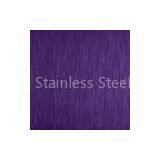 Violet Color No.4 Short Grain Satin Finish Ti-coating Colored Stainless Steel Sheet thumbnail-1