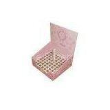 UV Coating Pink Nail Polish Cosmetic Display Stands With Holes for Brand Value