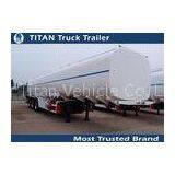 Custom volume gasoline diesel petroleum tank trailers , water transport trailer