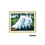 KEC Cross Image Two Lovely Panda Dog Park Bench Stand Cross Stitch P09042310 thumbnail-1