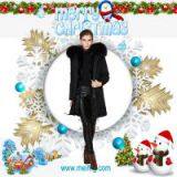 Chirstma Fashion Food Quality High End Comfortable Faux Fur Coat