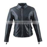 HMB-0332B WOMEN LEATHER JACKETS BIKER FASHION MOTORCYCLE COATS