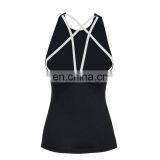 Dropshipping Girls Black Harness Sports Slimming Tank Top Factory thumbnail-2