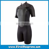 Keep Warm 2/3MM CR Rubber Women Short Sleeve Back Zipper Shorty Diving Suit