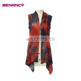 2017 Multi-color Mesh Print No-close Cardigan for Women