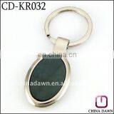 Oval Shape Blank Metal Wire Key Chain With Black Sheet CD-KR032 thumbnail-1