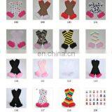 Toddler Chiffon Ruffle Knee Pads Leg Warmers Girls Boutique Lace Ruffle Leggings 118styles for Choose thumbnail-6